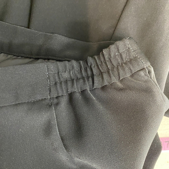 Stella Louise For KB Skirt Womens 16-18 Black Pink Flowers Beaded A Line Split - Picture 8 of 11